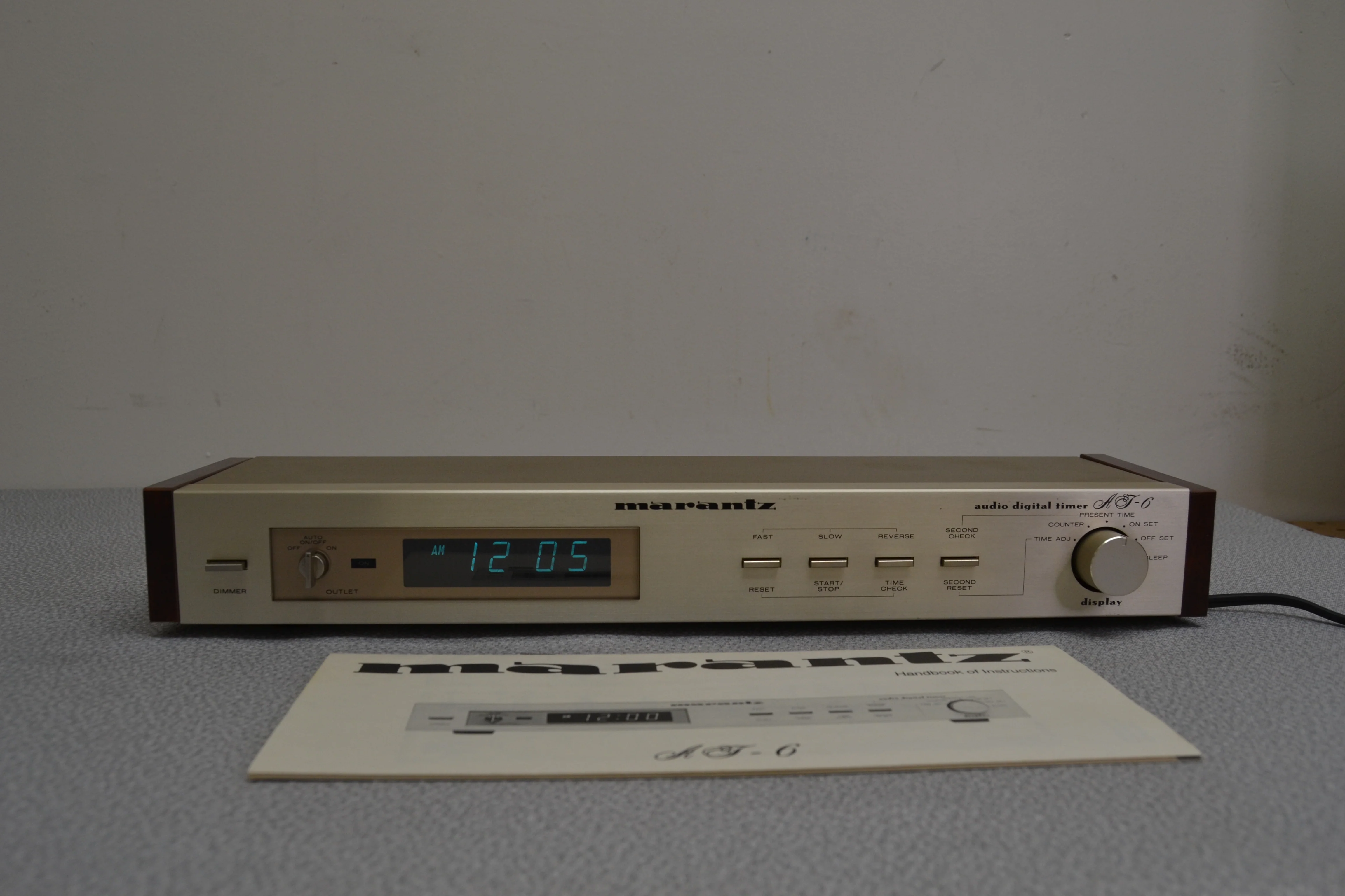Marantz AT-6 Audio Digital Timer * Manual * - Image 2