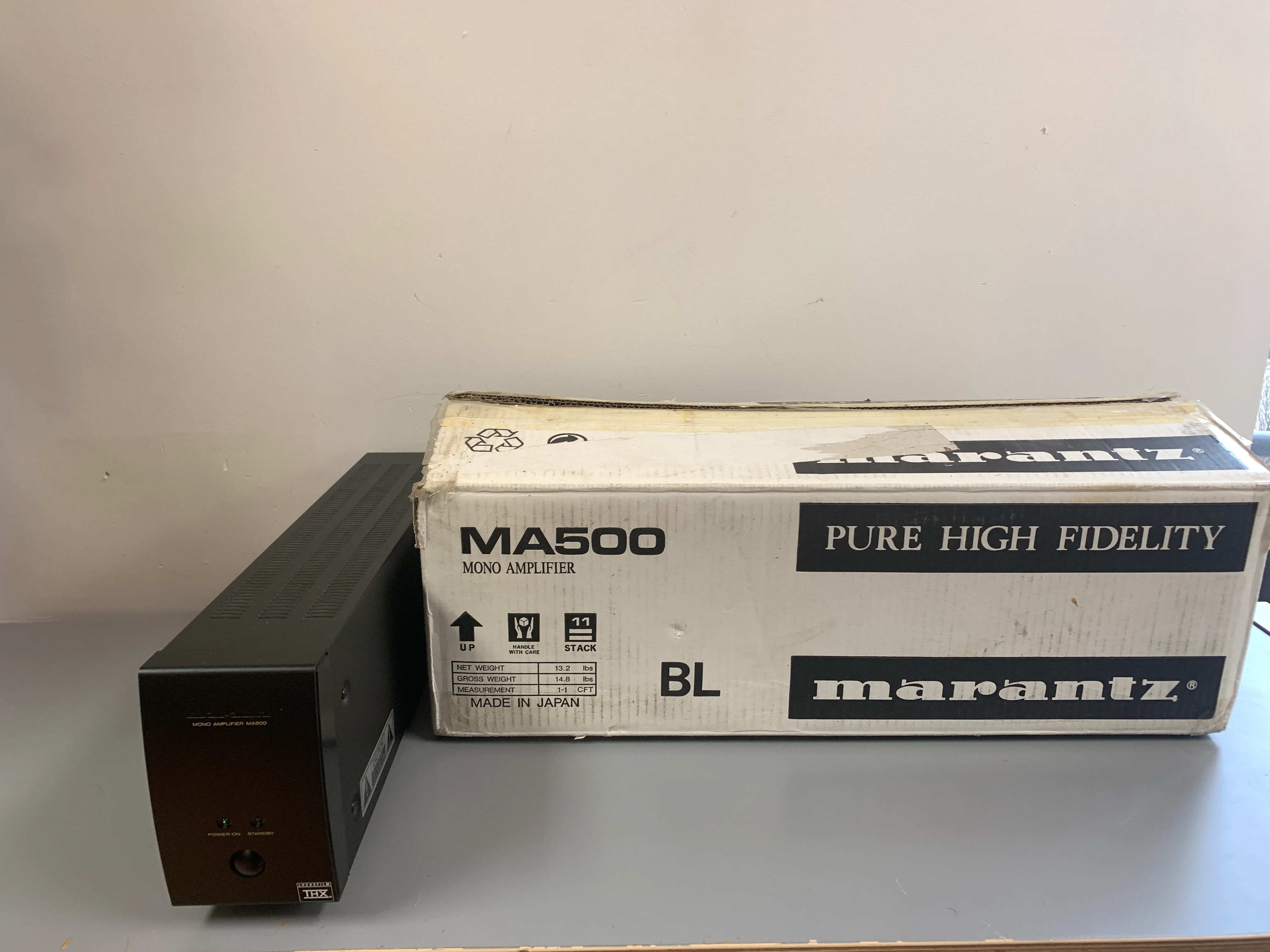 Marantz MA500U Mono Power Amp *Box *Manual *100W RMS