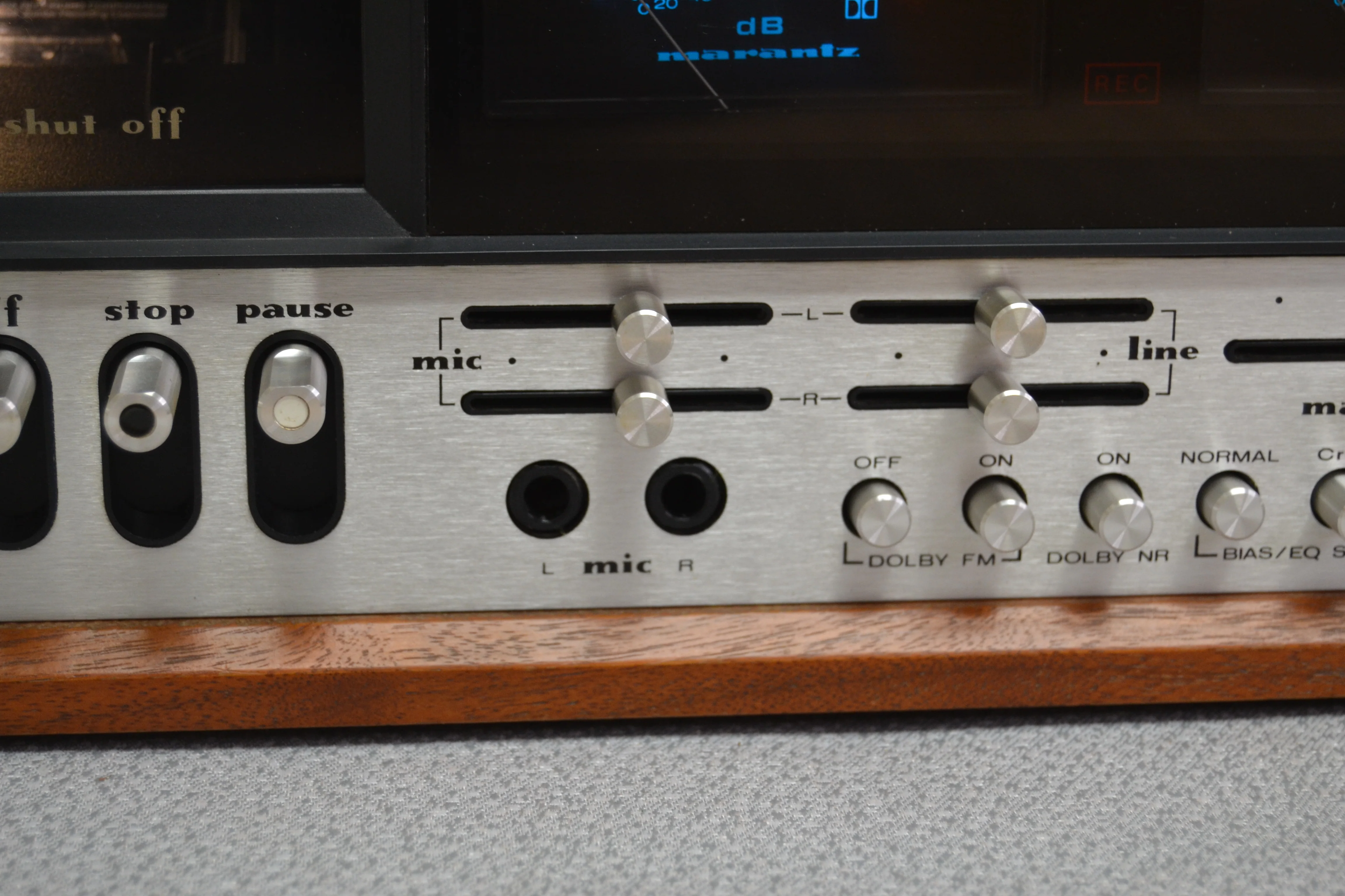 Marantz Model 5220 Single Cassette Deck * Original Wood Case * Fully Serviced * New Belts - Image 10