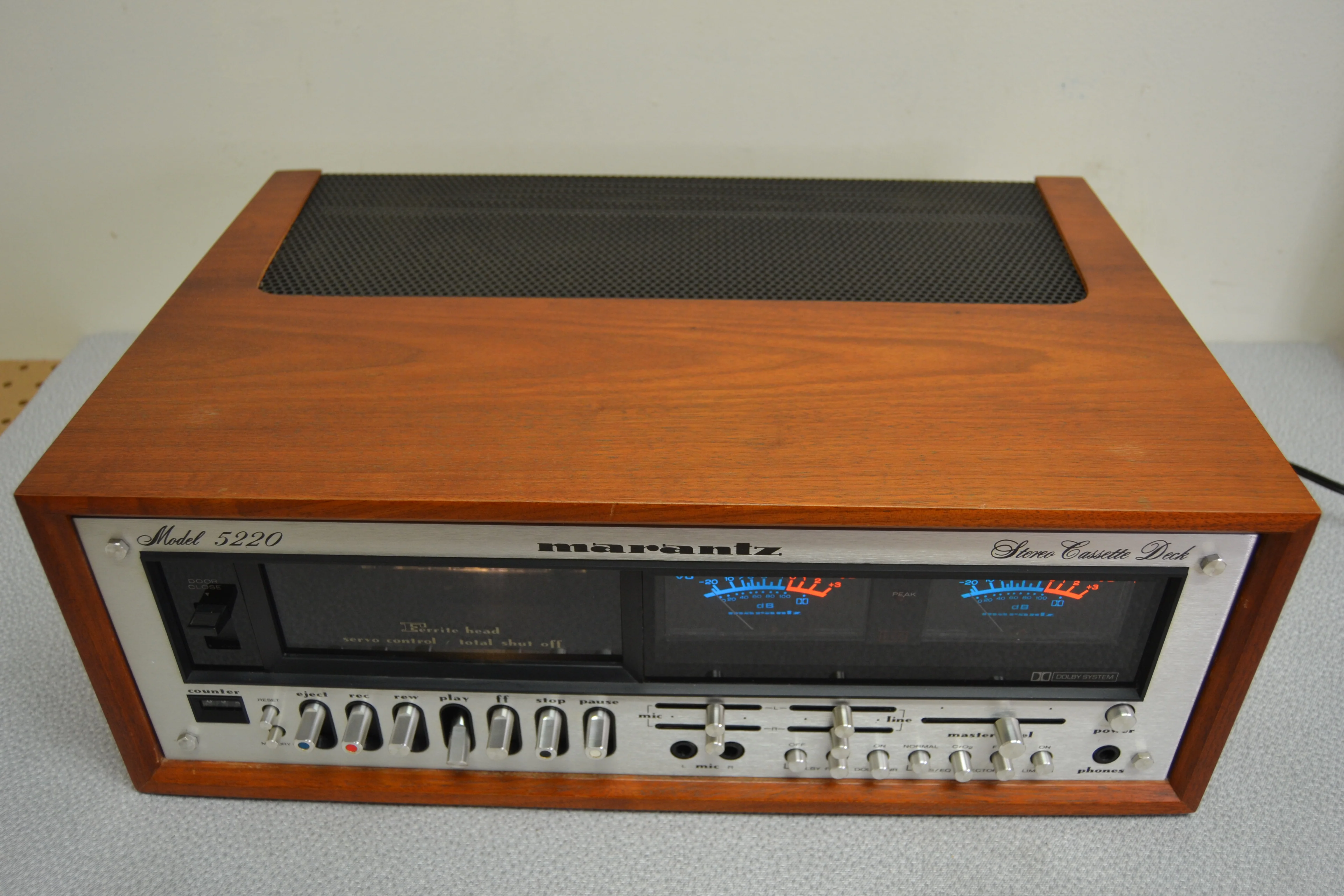 Marantz Model 5220 Single Cassette Deck * Original Wood Case * Fully Serviced * New Belts - Image 12
