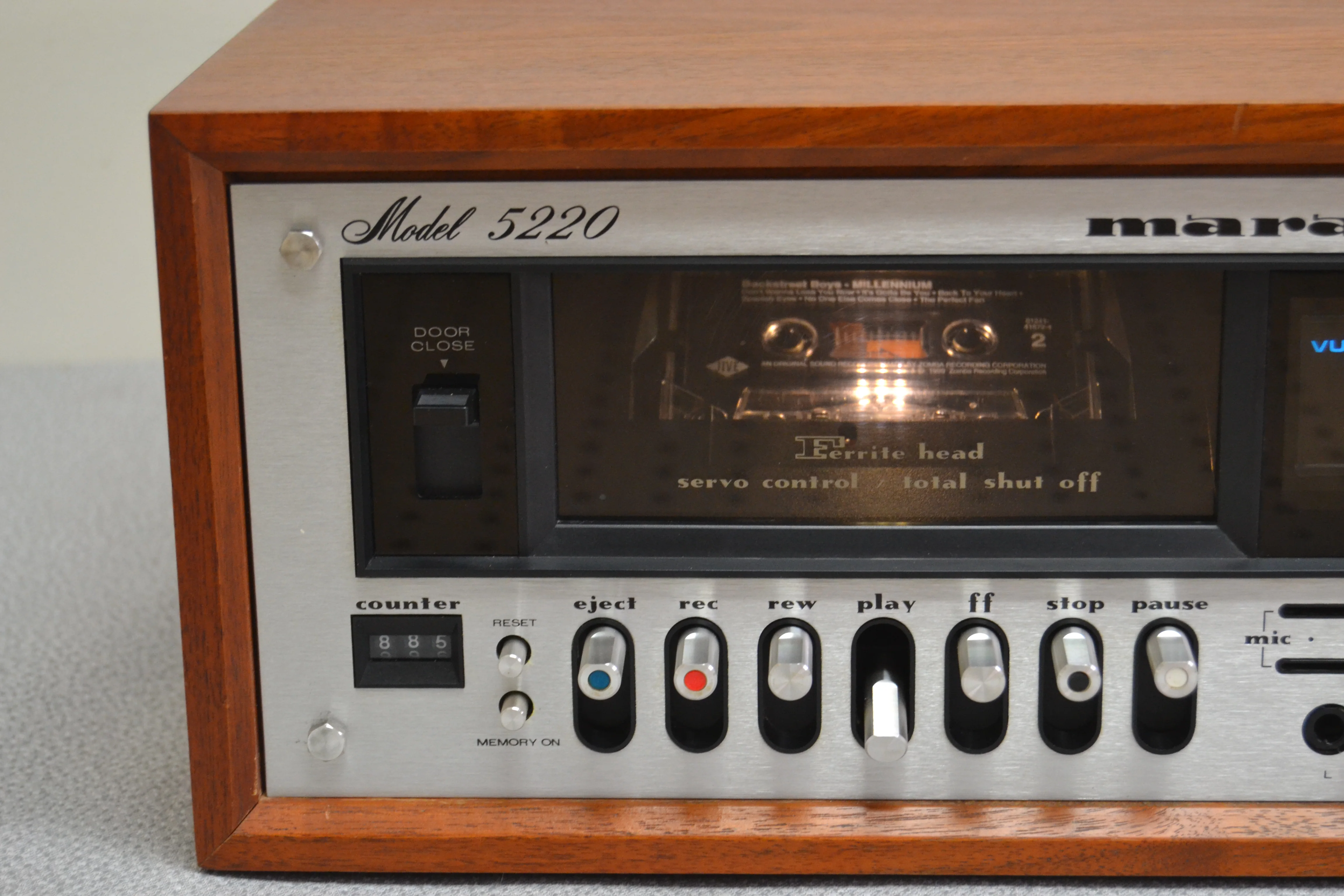 Marantz Model 5220 Single Cassette Deck * Original Wood Case * Fully Serviced * New Belts - Image 2
