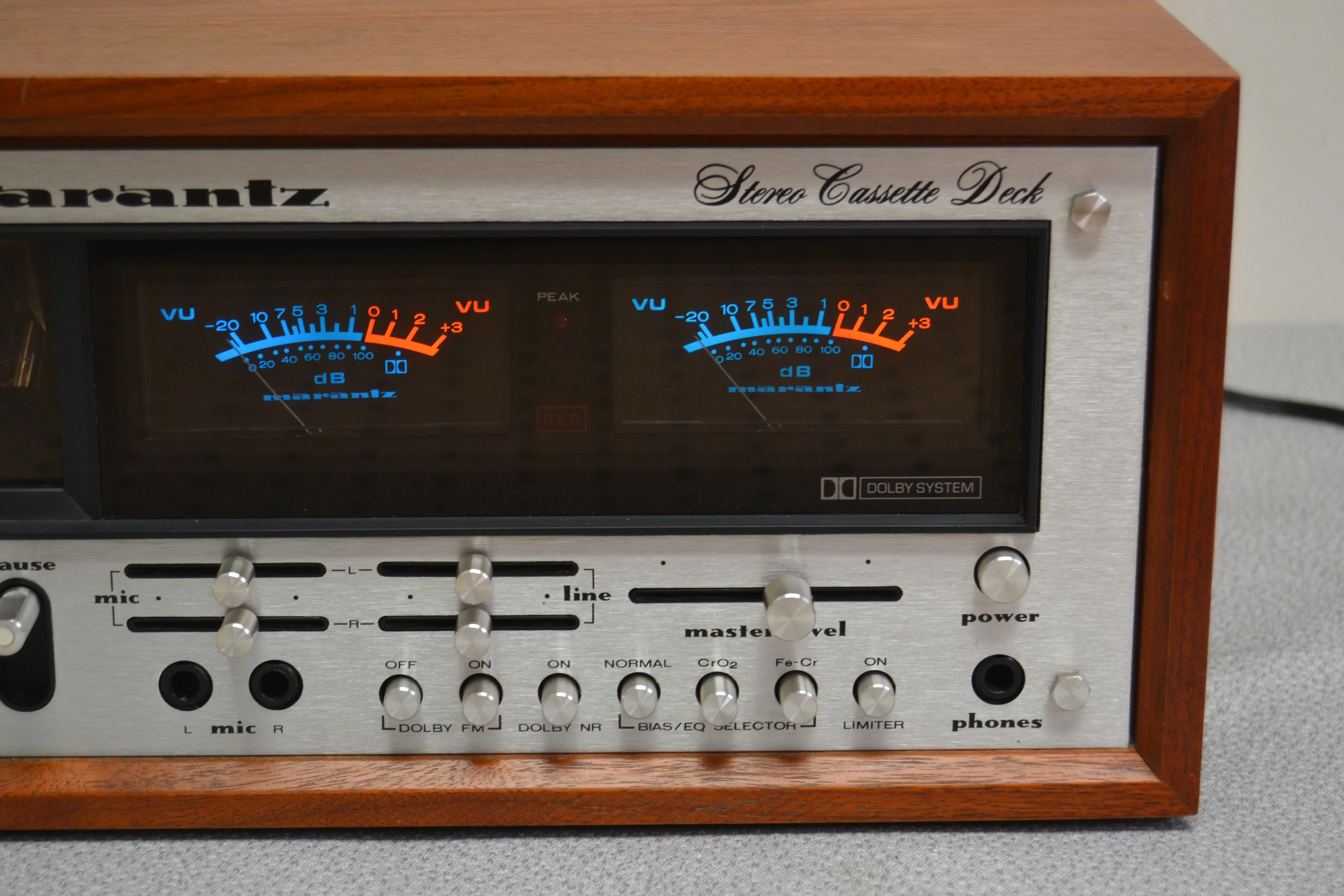 Marantz Model 5220 Single Cassette Deck * Original Wood Case * Fully Serviced * New Belts - Image 4