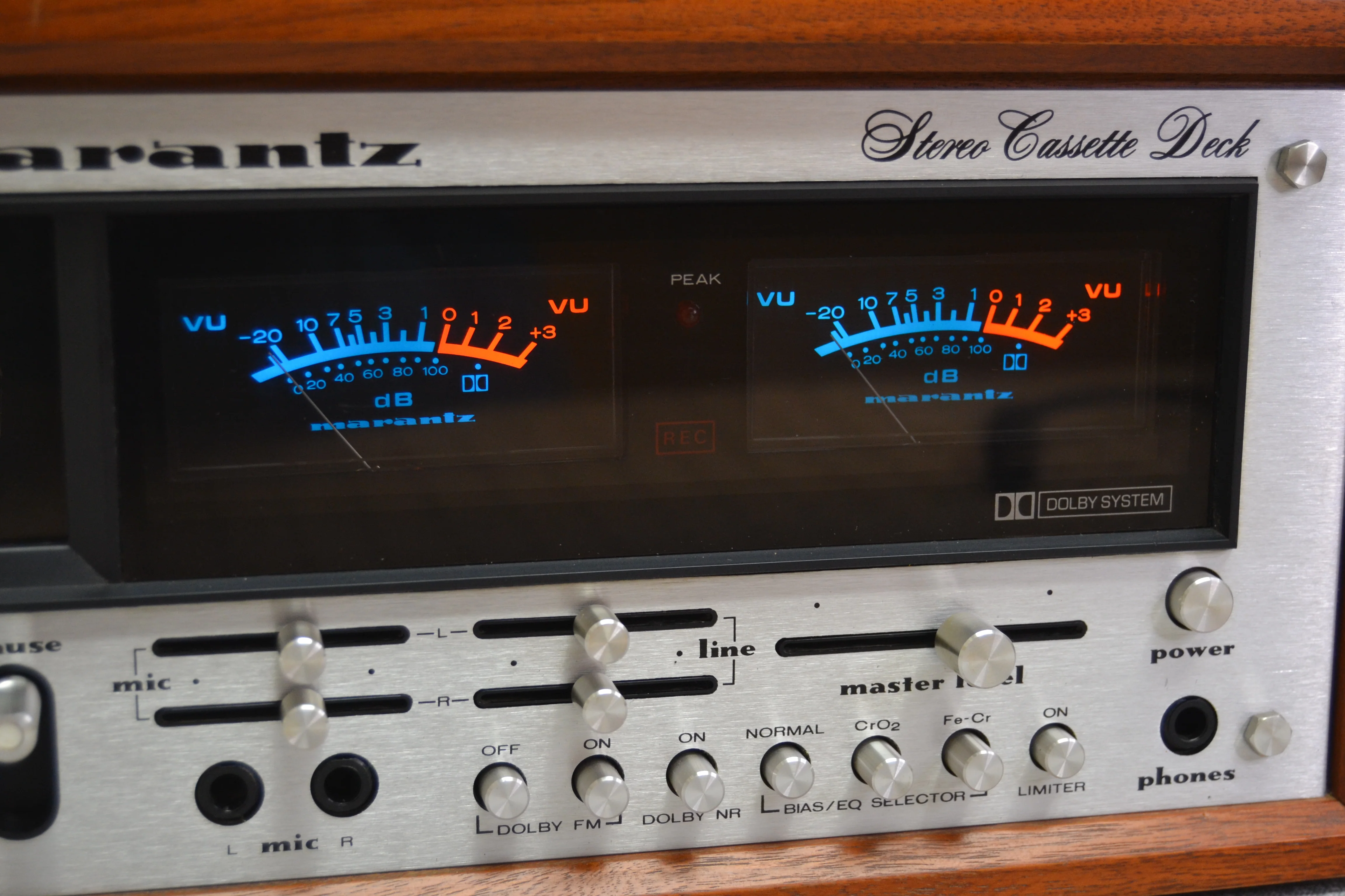 Marantz Model 5220 Single Cassette Deck * Original Wood Case * Fully Serviced * New Belts - Image 8