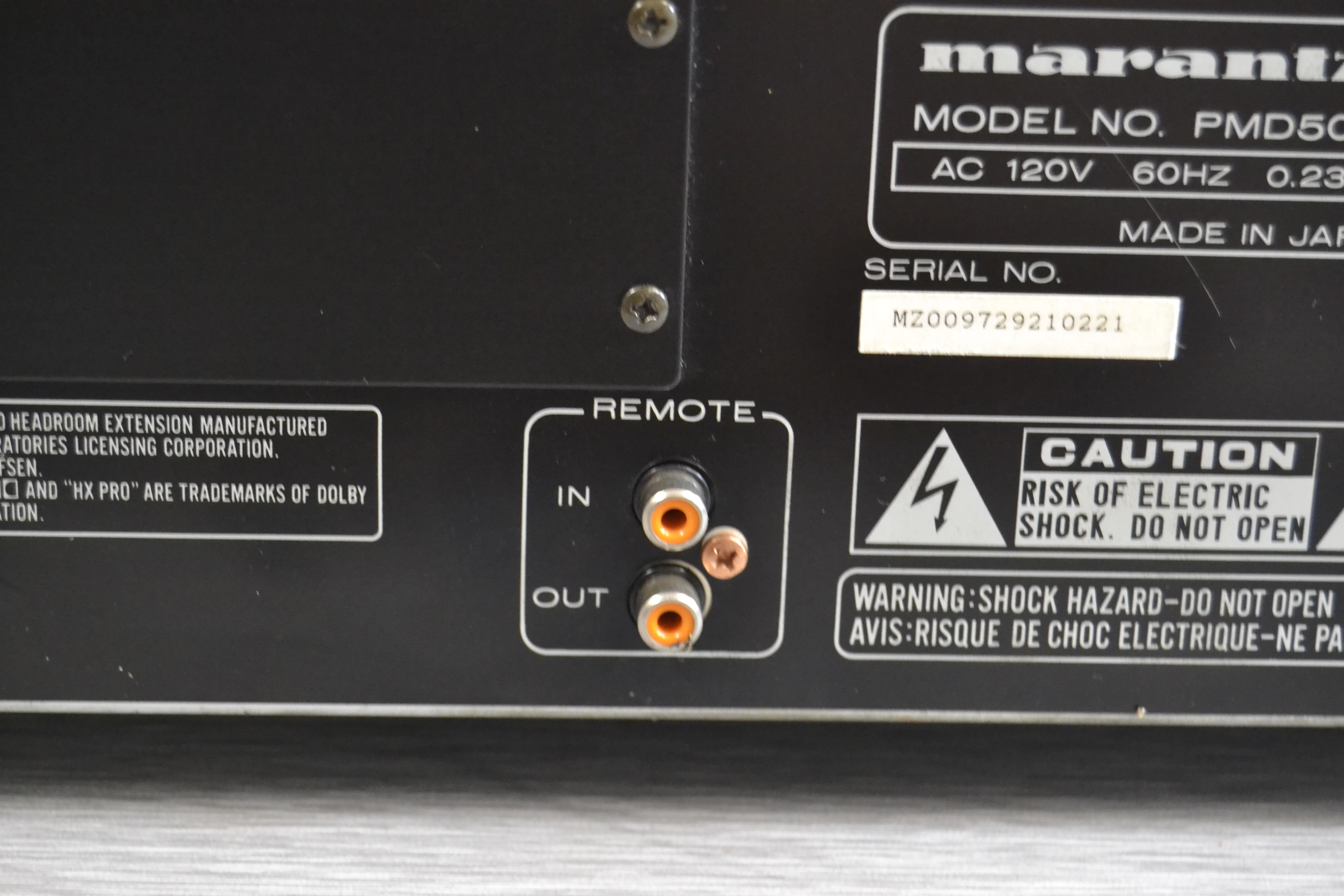 Marantz PMD-502 Stereo Cassette Deck - Image 10