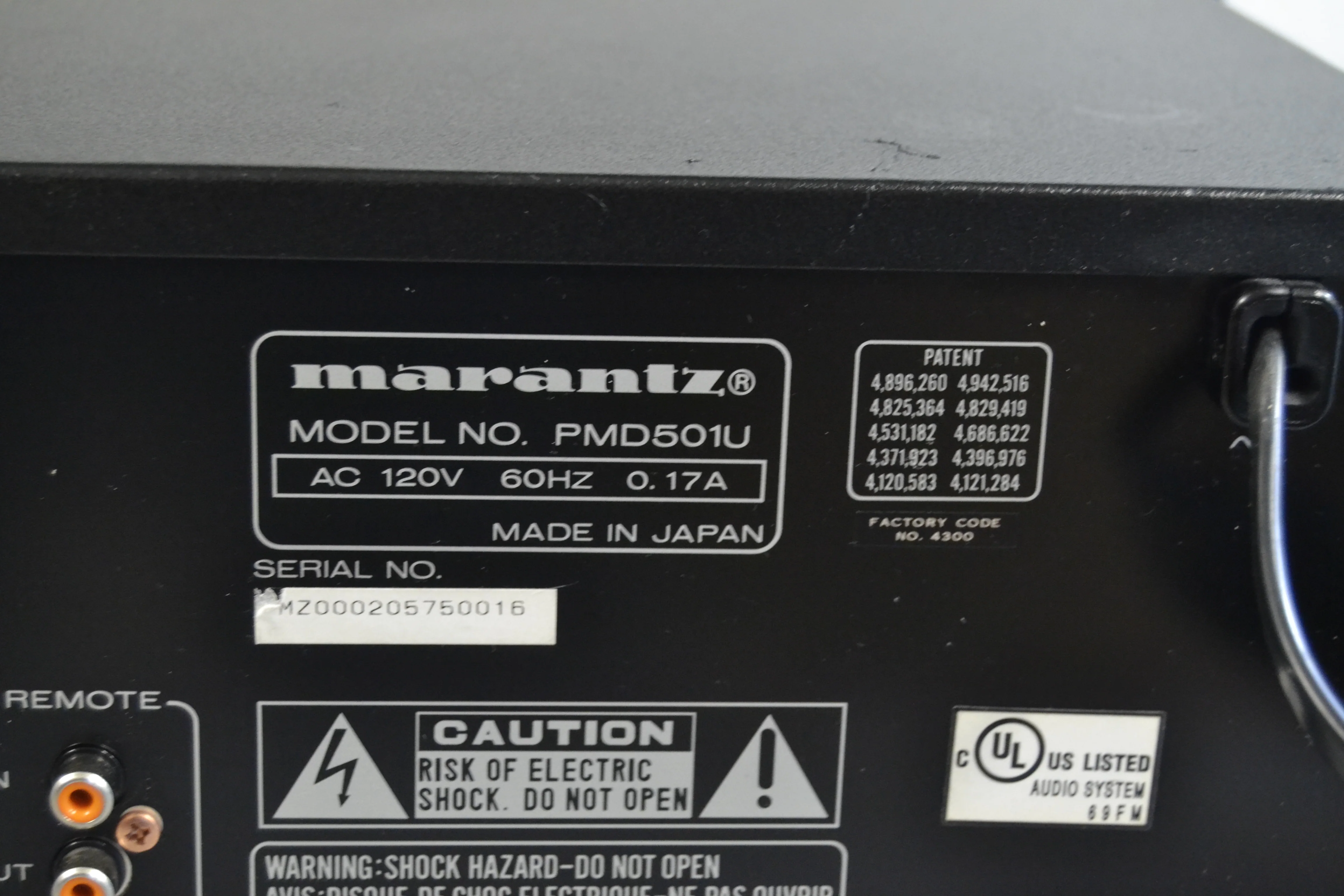 Marantz PMD501 Single Cassette Deck - Image 13