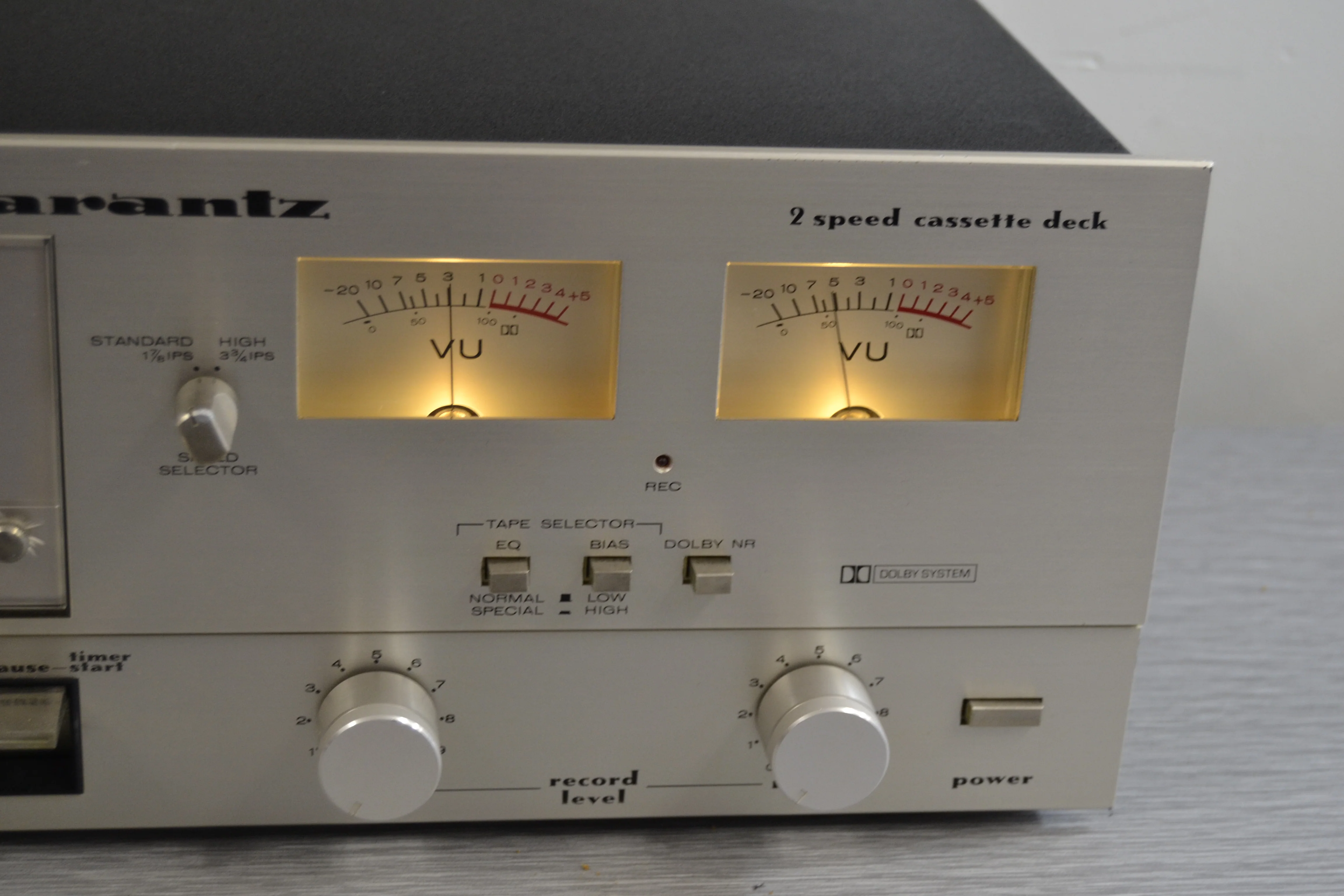 Marantz SD1000 Single Cassette Deck - Dual Speed - New Belts - Image 4