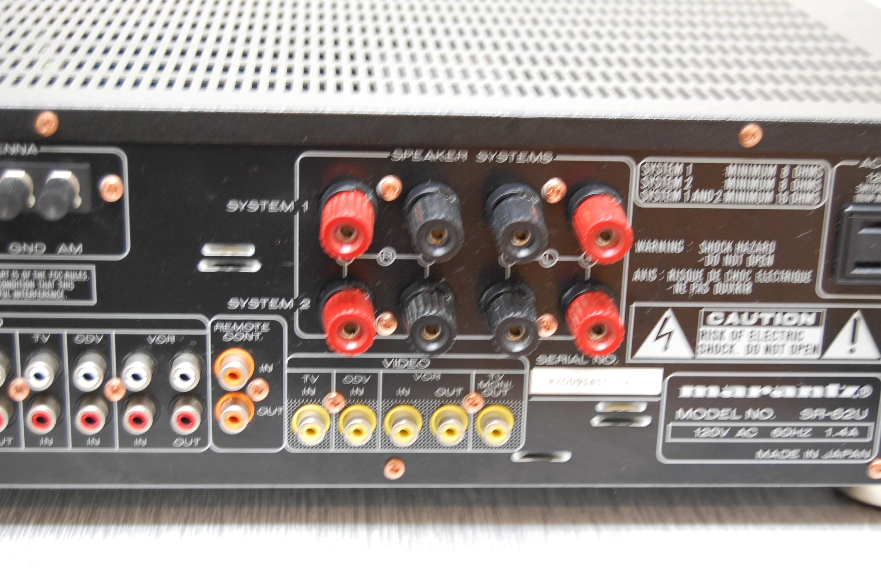 Marantz SR-62 Stereo Receiver * Manual * Remote * - Image 12