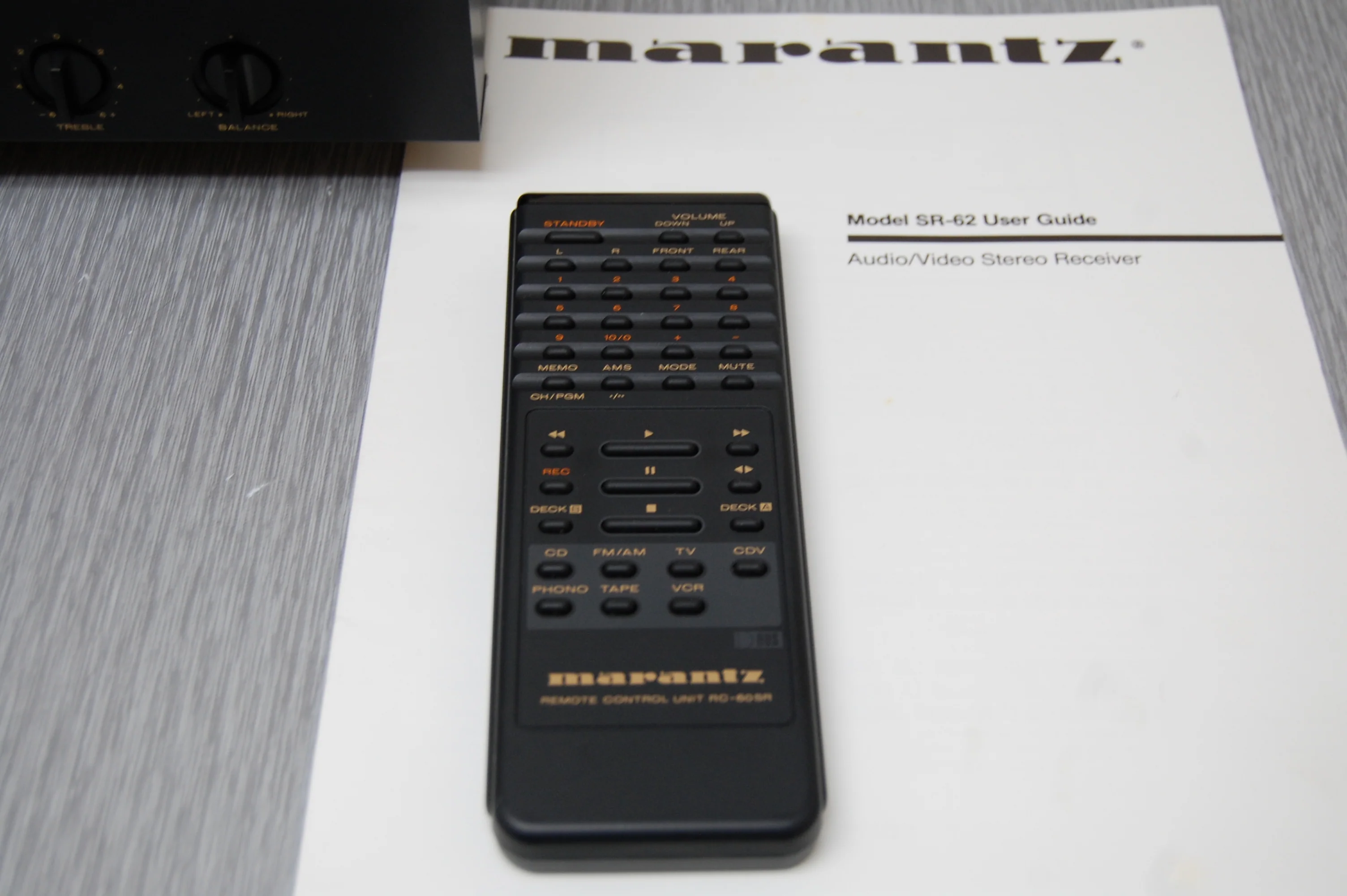 Marantz SR-62 Stereo Receiver * Manual * Remote * - Image 8