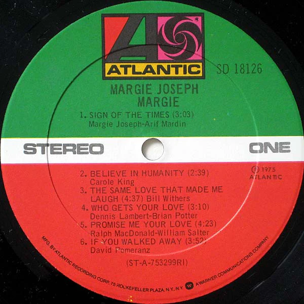 Margie Joseph - Margie (LP, Album, P/Mixed, RI ) (Very Good Plus (VG+)) - Image 3