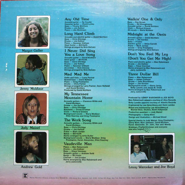 Maria Muldaur - Maria Muldaur (LP, Album, Pit) (Good Plus (G+)) - Image 3