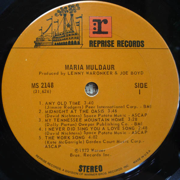 Maria Muldaur - Maria Muldaur (LP, Album, Pit) (Very Good (VG)) - Image 5