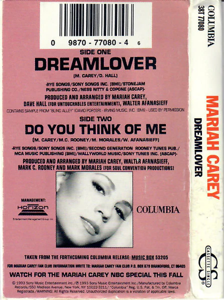 Mariah Carey - Dreamlover (Cass, Single) (Very Good Plus (VG+)) - Image 3