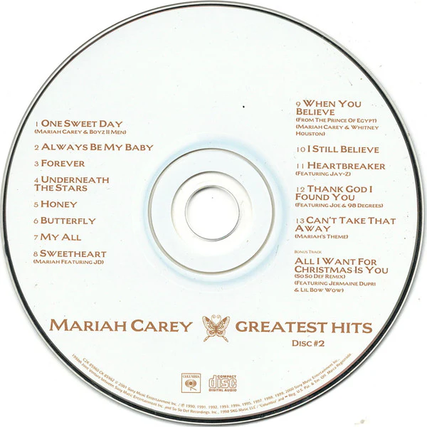 Mariah Carey - Greatest Hits (2xCD, Comp) (Near Mint (NM or M-)) - Image 4