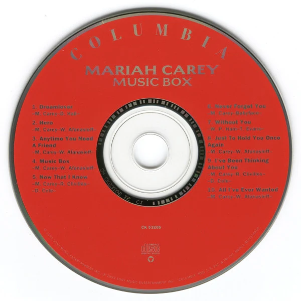 Mariah Carey - Music Box (CD, Album) (Very Good Plus (VG+)) - Image 3