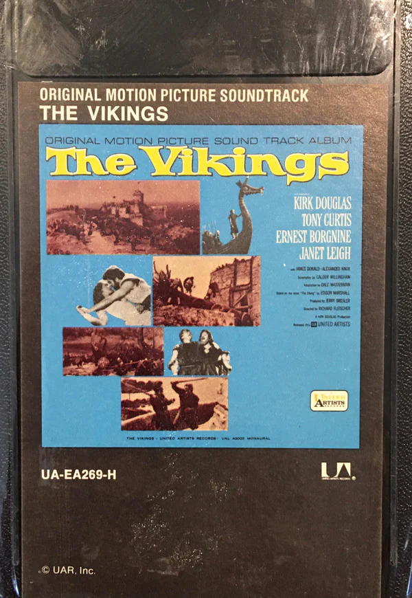 Mario Nascimbene - The Vikings (Original Music From The Motion Picture Sound Track) (8-Trk) (Mint (M))