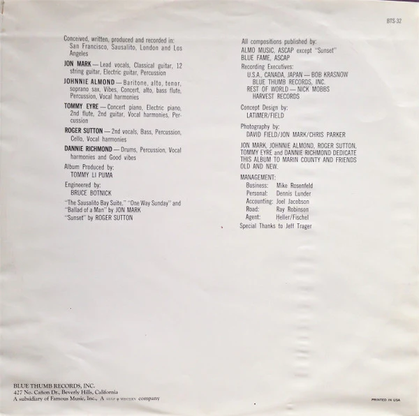 Mark-Almond - Mark-Almond II (LP, Album, Pit) (Very Good (VG)) - Image 5