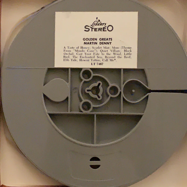 Martin Denny - Golden Greats (Reel, 4tr Stereo, 7" Reel, Album) (Very Good Plus (VG+)) - Image 3