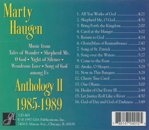 Marty Haugen - Anthology II (1985-1989) (CD, Album, Comp) (Very Good Plus (VG+)) - Image 2