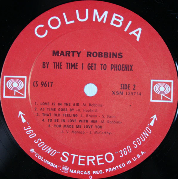 Marty Robbins - By The Time I Get To Phoenix (LP, Album) (Very Good Plus (VG+)) - Image 4
