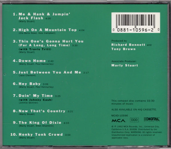 Marty Stuart - This One's Gonna Hurt You (CD, Album) (Very Good Plus (VG+)) - Image 2