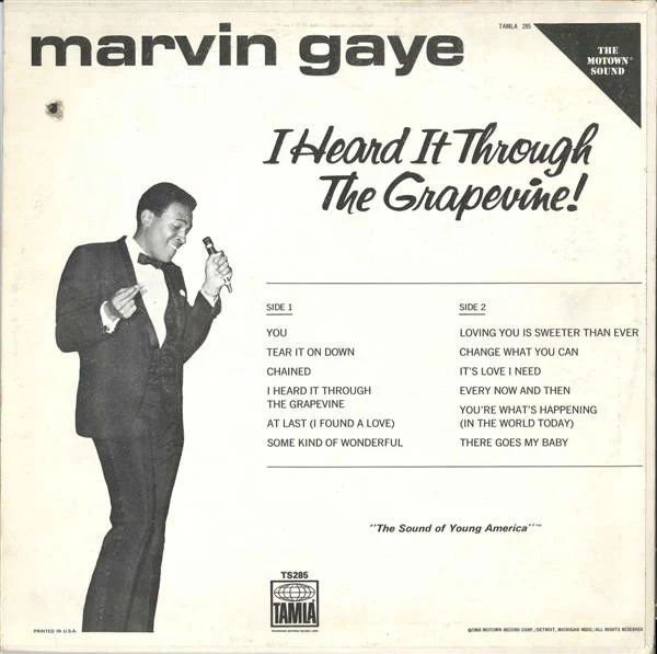 Marvin Gaye - I Heard It Through The Grapevine! (LP, Album, RE, Hol) (Very Good (VG)) - Image 2