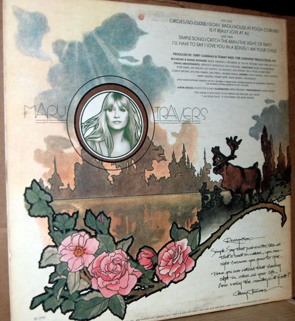 Mary Travers - Circles (LP, Promo) (Near Mint (NM or M-)) - Image 2