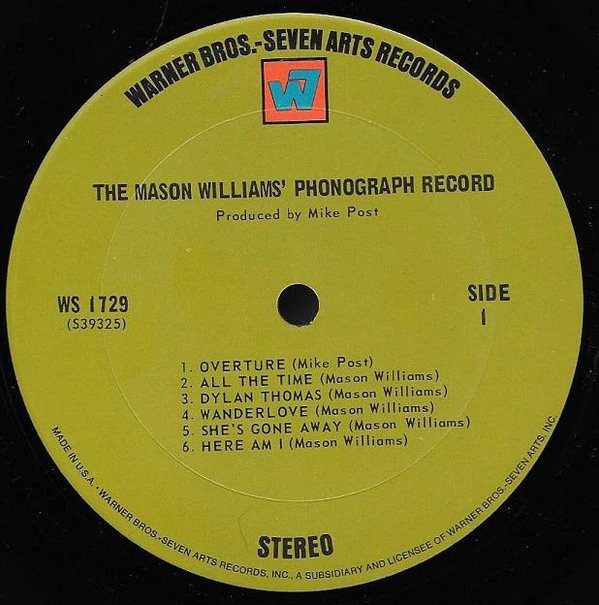 Mason Williams - The Mason Williams Phonograph Record (LP, Album, Ter) (Very Good Plus (VG+)) - Image 3