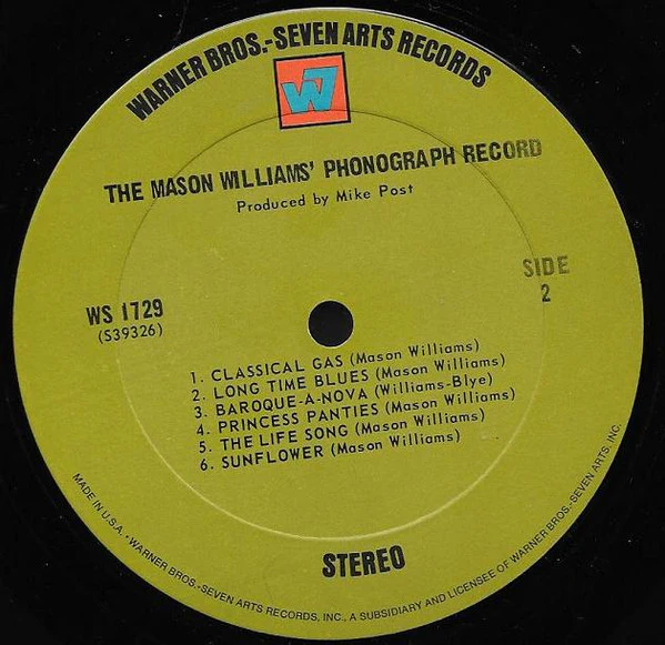 Mason Williams - The Mason Williams Phonograph Record (LP, Album, Ter) (Very Good Plus (VG+)) - Image 4