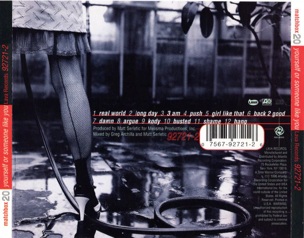 Matchbox Twenty - Yourself Or Someone Like You (CD, Album, SRC) (Near Mint (NM or M-)) - Image 2
