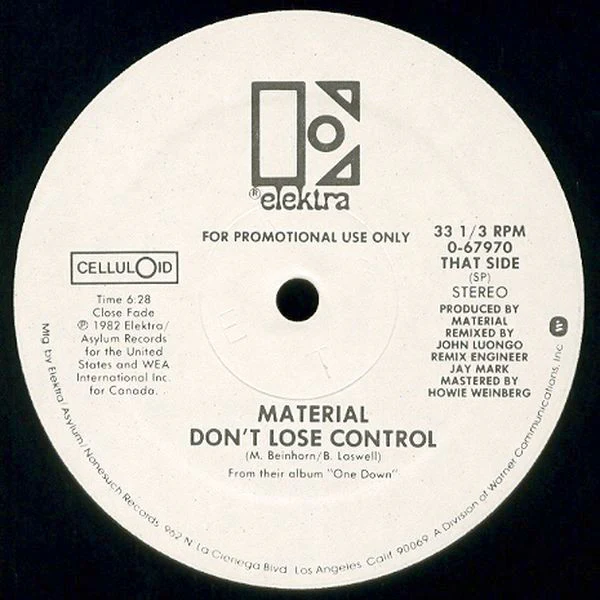 Material - I'm The One / Don't Lose Control (12", Promo) (Very Good (VG)) - Image 4