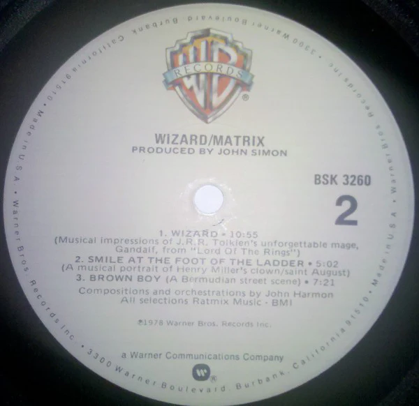 Matrix  - Wizard (LP, Album, Cap) (Near Mint (NM or M-)) - Image 4