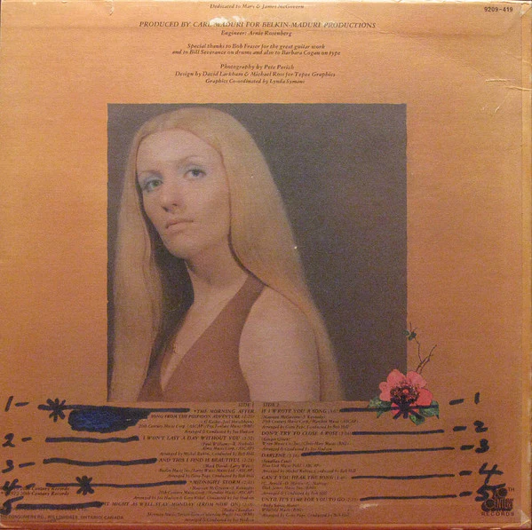 Maureen McGovern - The Morning After (LP, Album) (Very Good Plus (VG+)) - Image 2