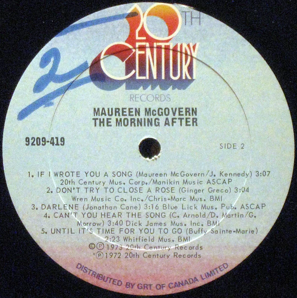 Maureen McGovern - The Morning After (LP, Album) (Very Good Plus (VG+)) - Image 4