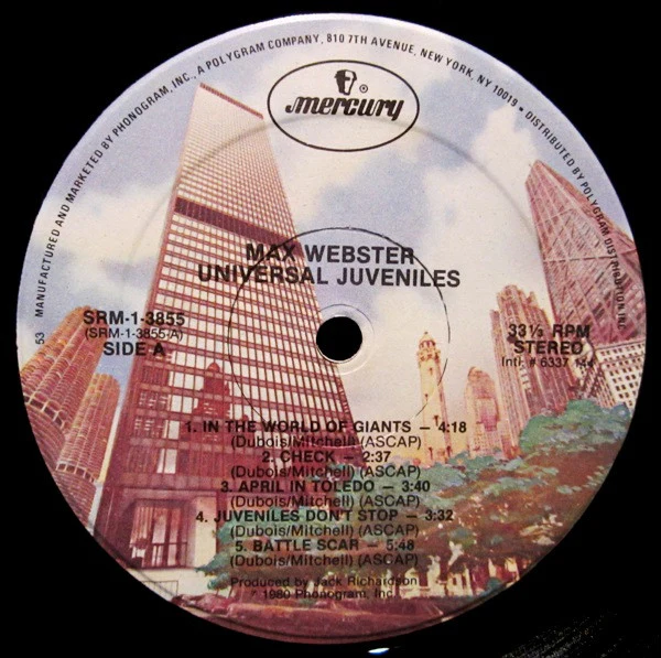 Max Webster - Universal Juveniles (LP, Album, 53 ) (Near Mint (NM or M-)) - Image 3