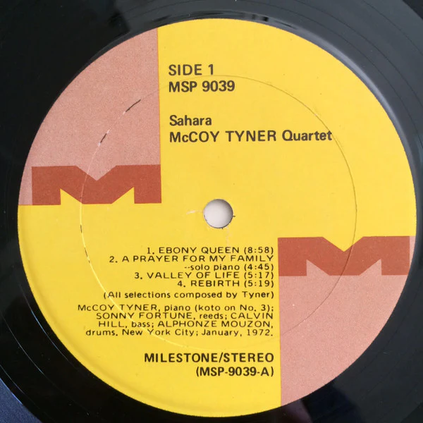 McCoy Tyner - Sahara (LP, Album, Son) (Very Good Plus (VG+)) - Image 3