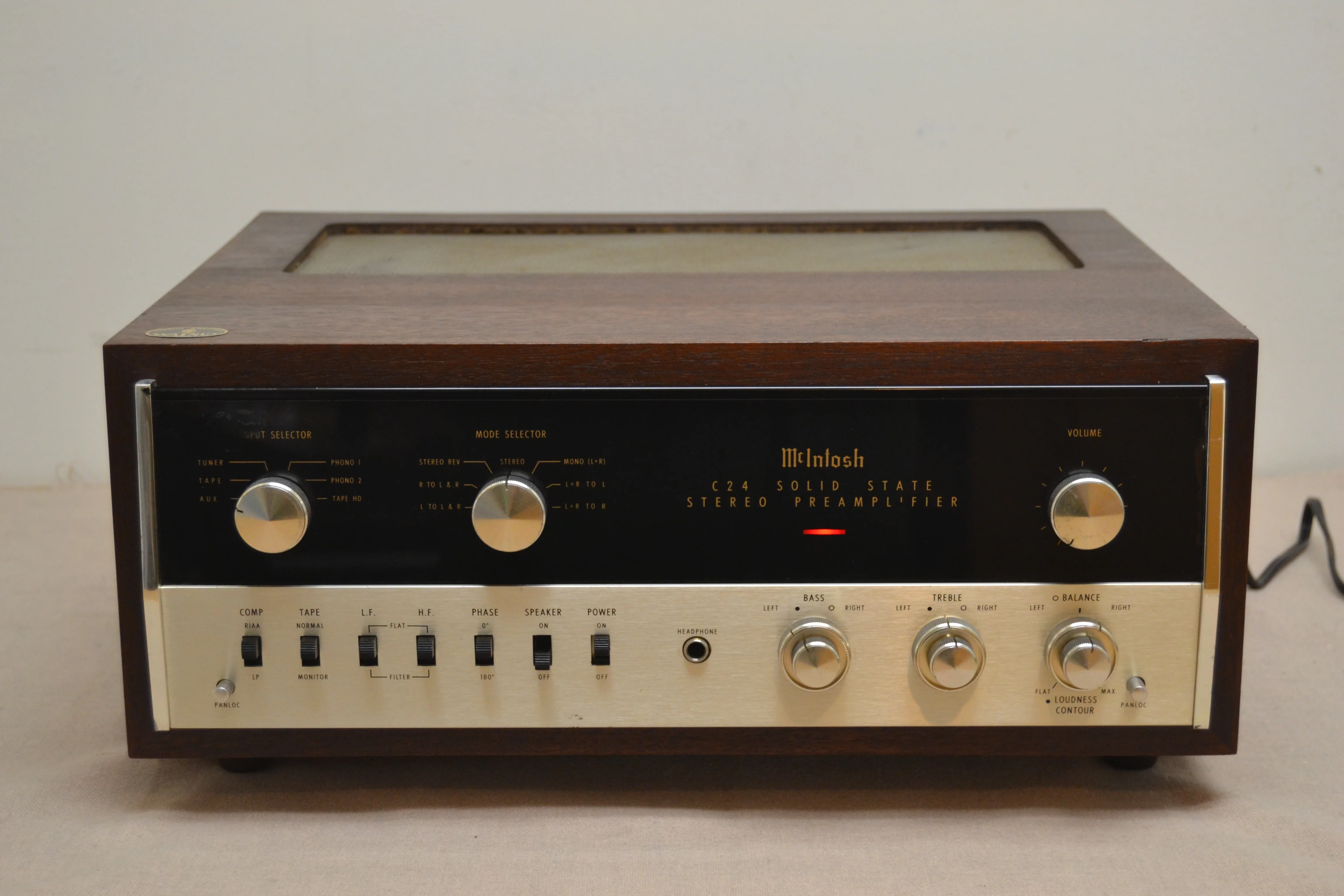 McIntosh C-24 Stereo Preamplifier * Original Wood Case * Fully Serviced