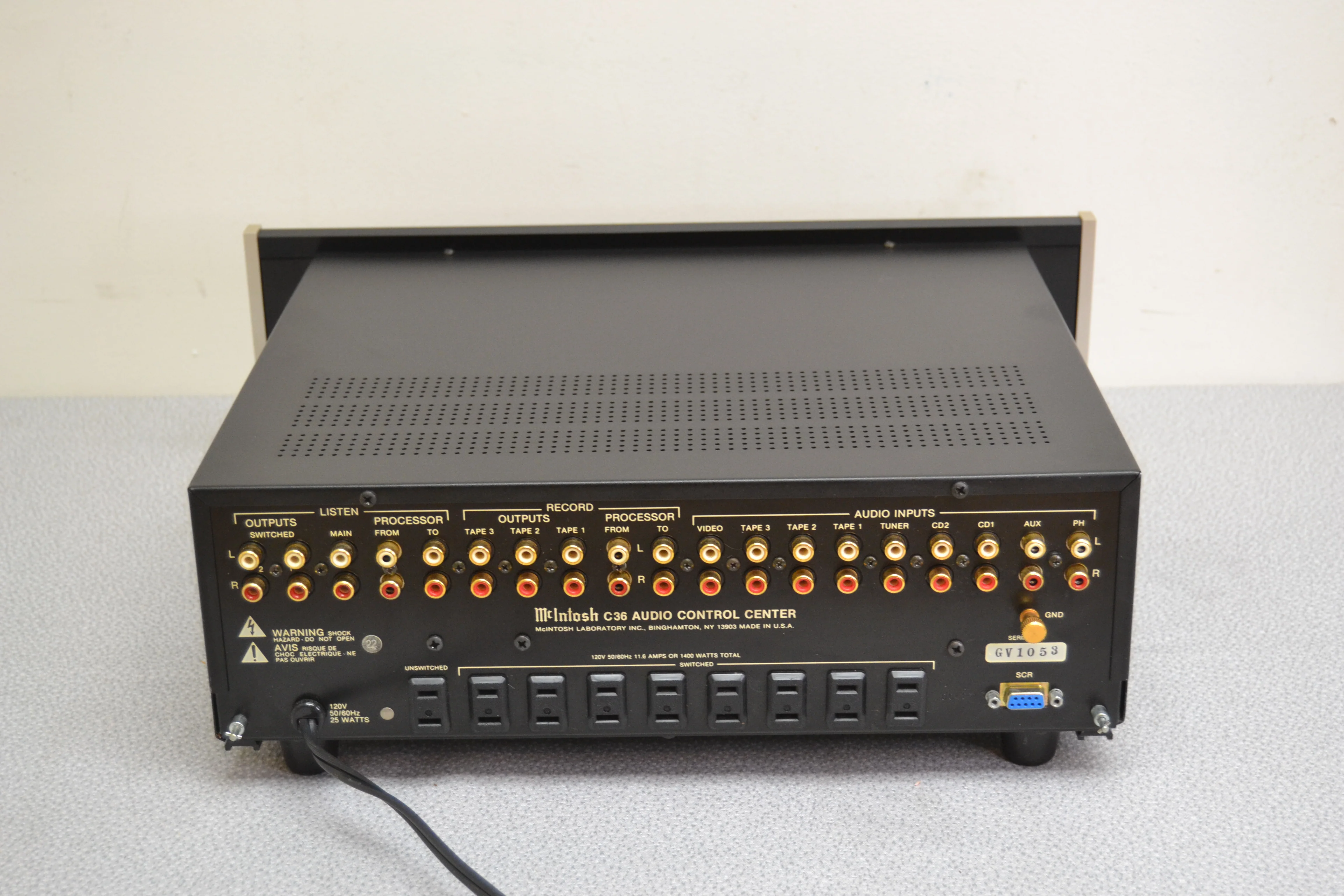 McIntosh C-36 Preamplifier * Audio Control Center * 1992 * Original Box * - Image 12
