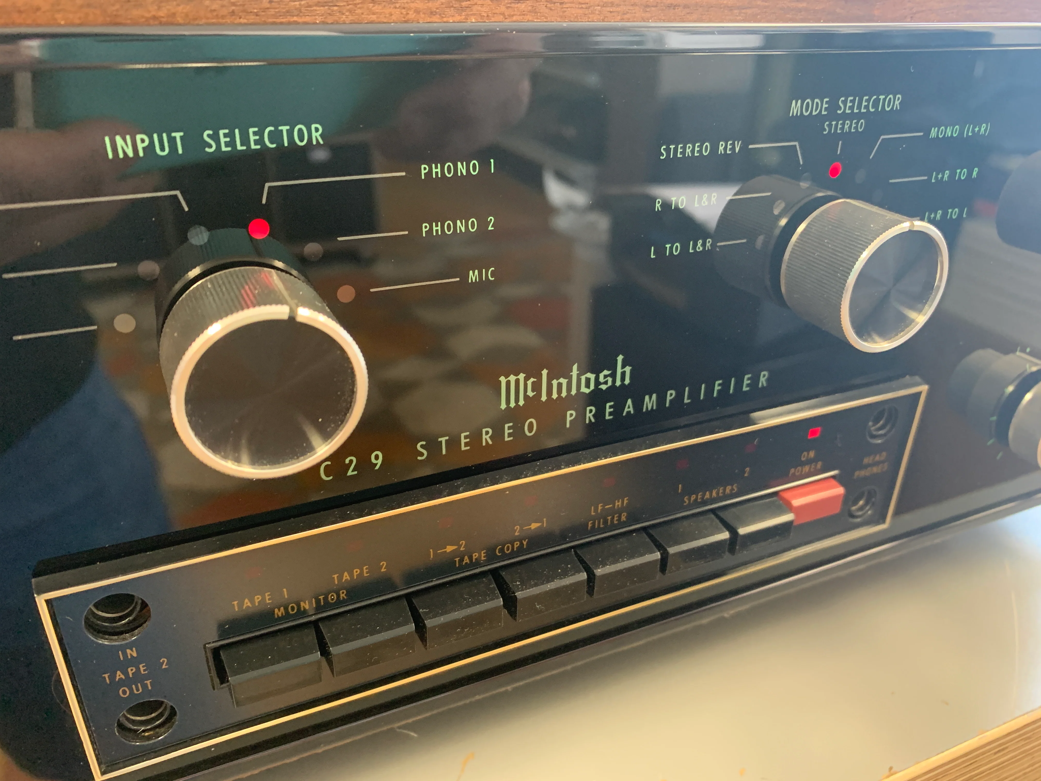 McIntosh C29 Preamplifier with Original Wood Case - Image 10