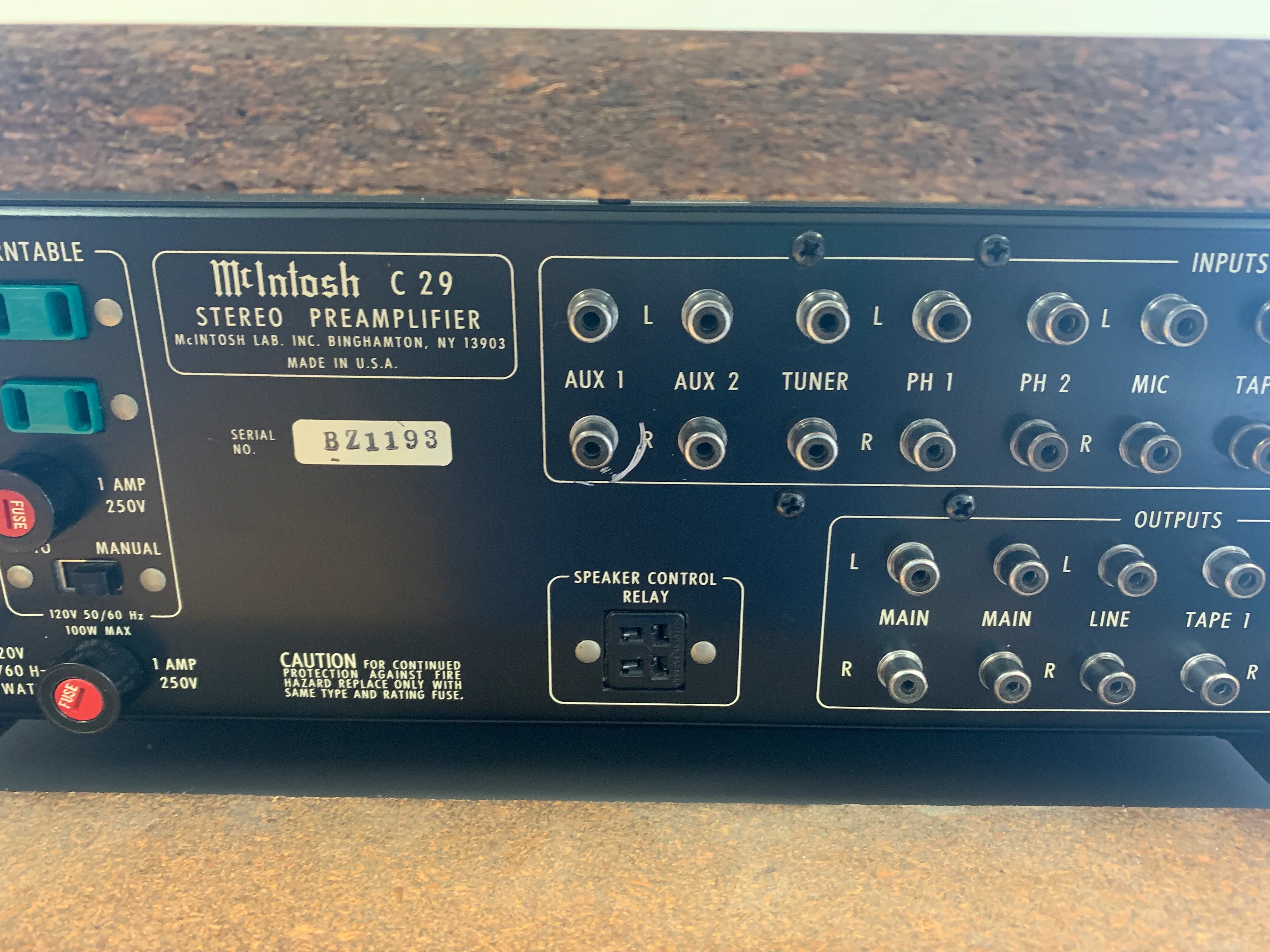 McIntosh C29 Preamplifier with Original Wood Case - Image 16