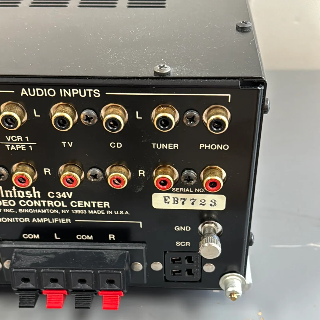 McIntosh C34V Stereo Preamplifier / Amplifier - Image 13