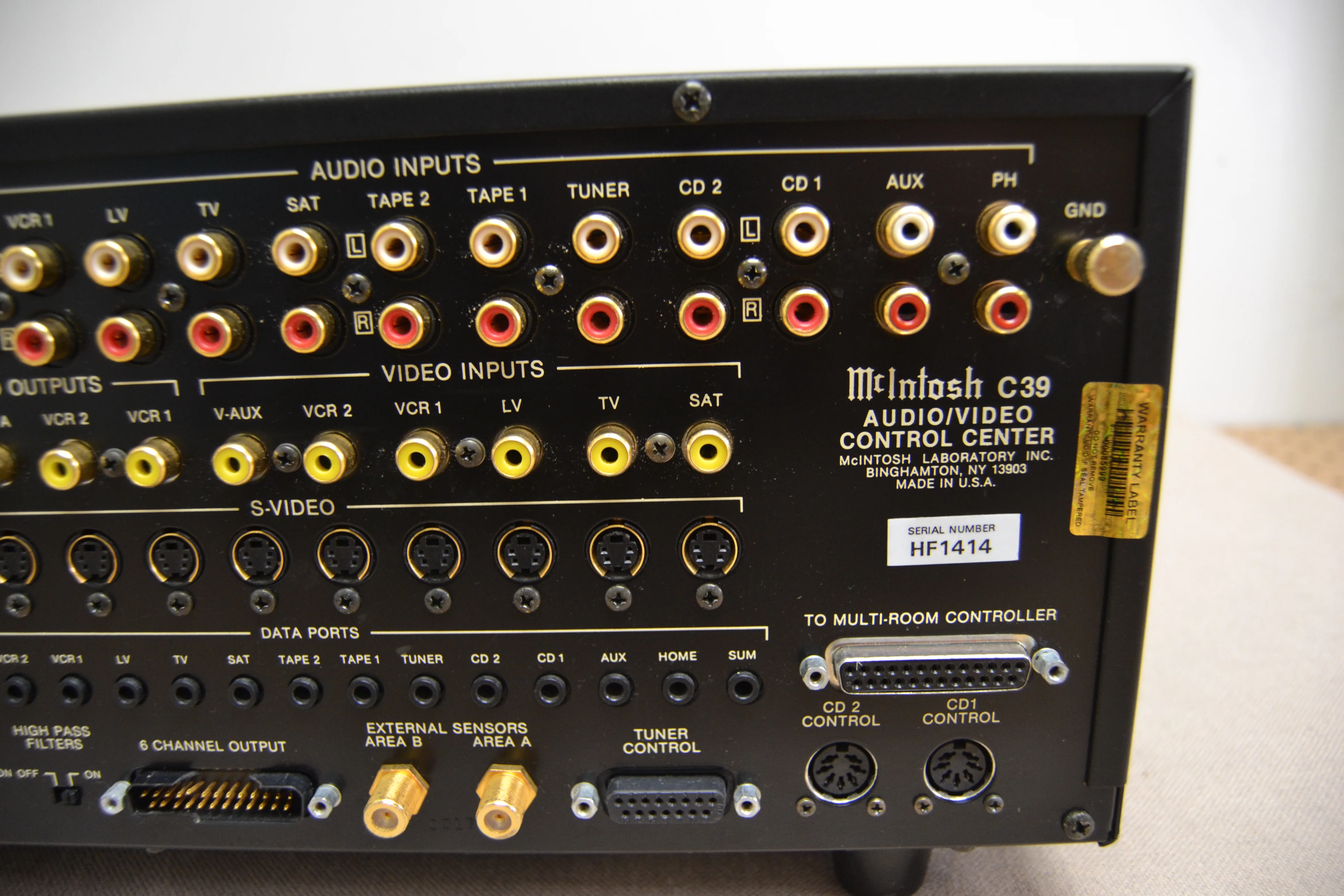 McIntosh C39 2-Channel Solid State Audio/Video Control Center Preamplifier * NEW Front Glass * Fully Serviced - Image 11