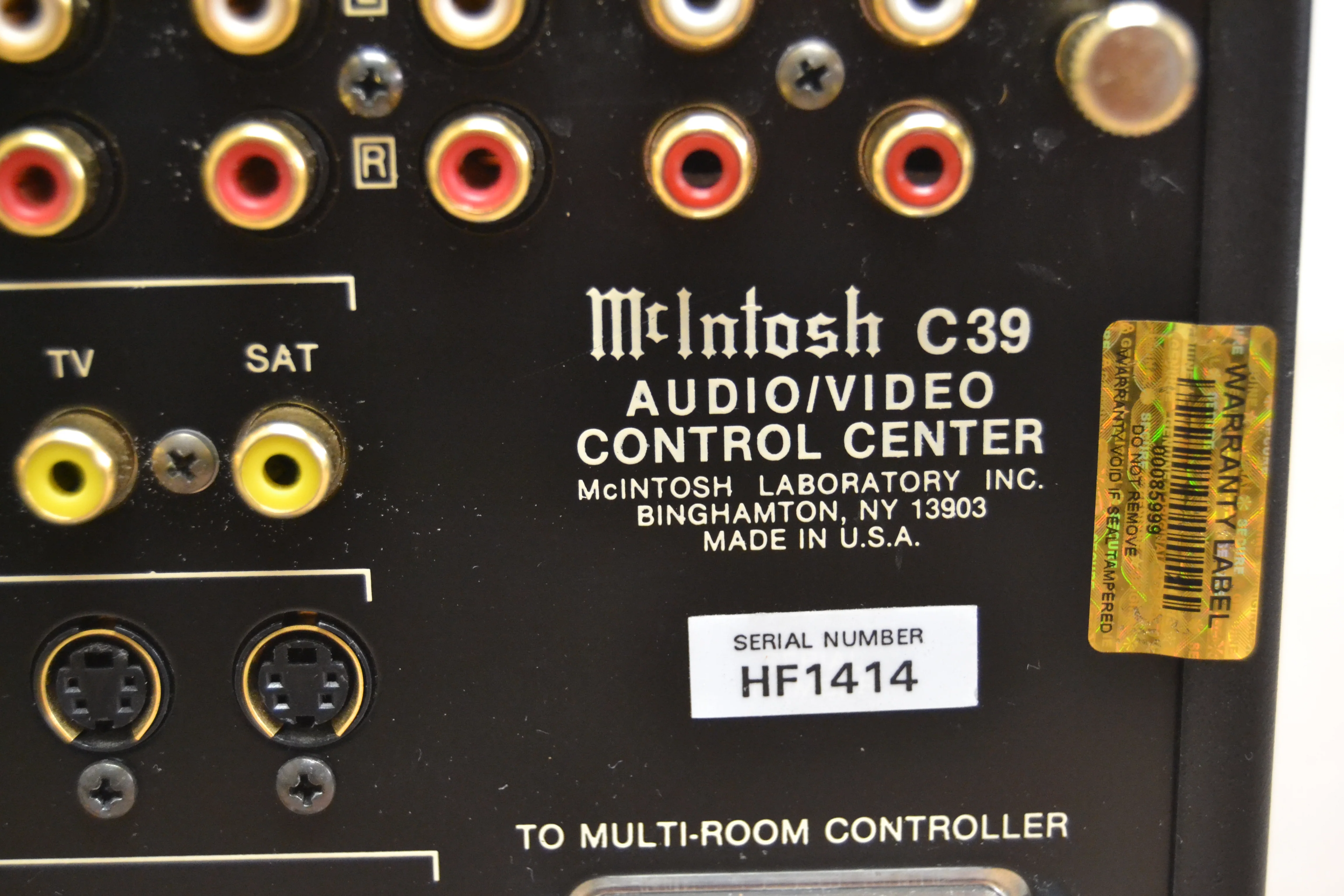 McIntosh C39 2-Channel Solid State Audio/Video Control Center Preamplifier * NEW Front Glass * Fully Serviced - Image 12