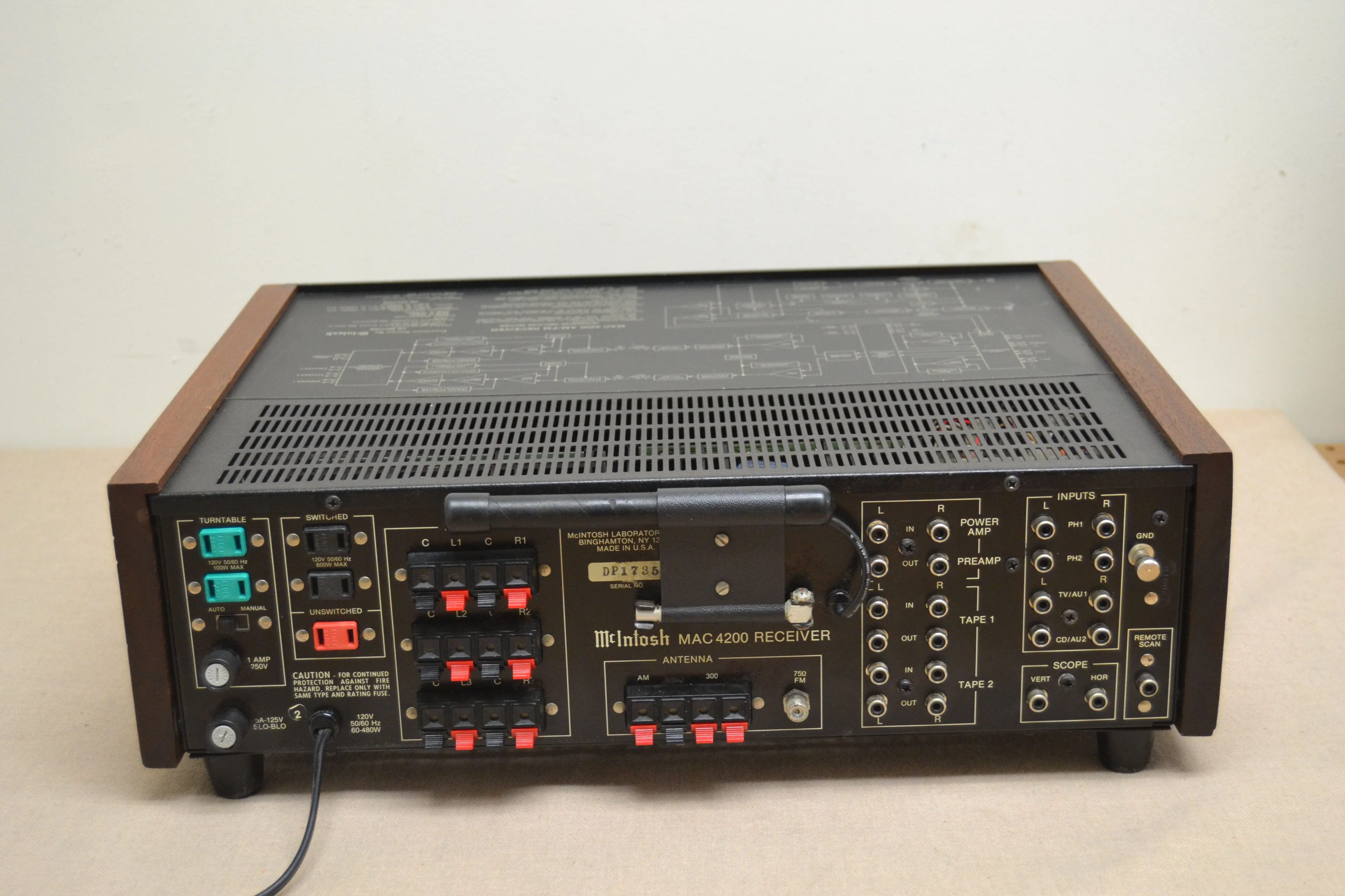 McIntosh MAC4200 Stereo Receiver * 75W RMS * Recapped and Rebuilt * 1986 - Image 11