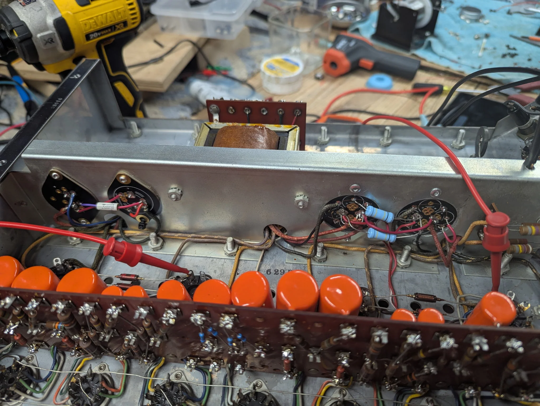 McIntosh MC240 Stereo Power Amplifier * Fully Recapped & Rebuilt * McIntosh (GE) tubes at 100% - Image 16