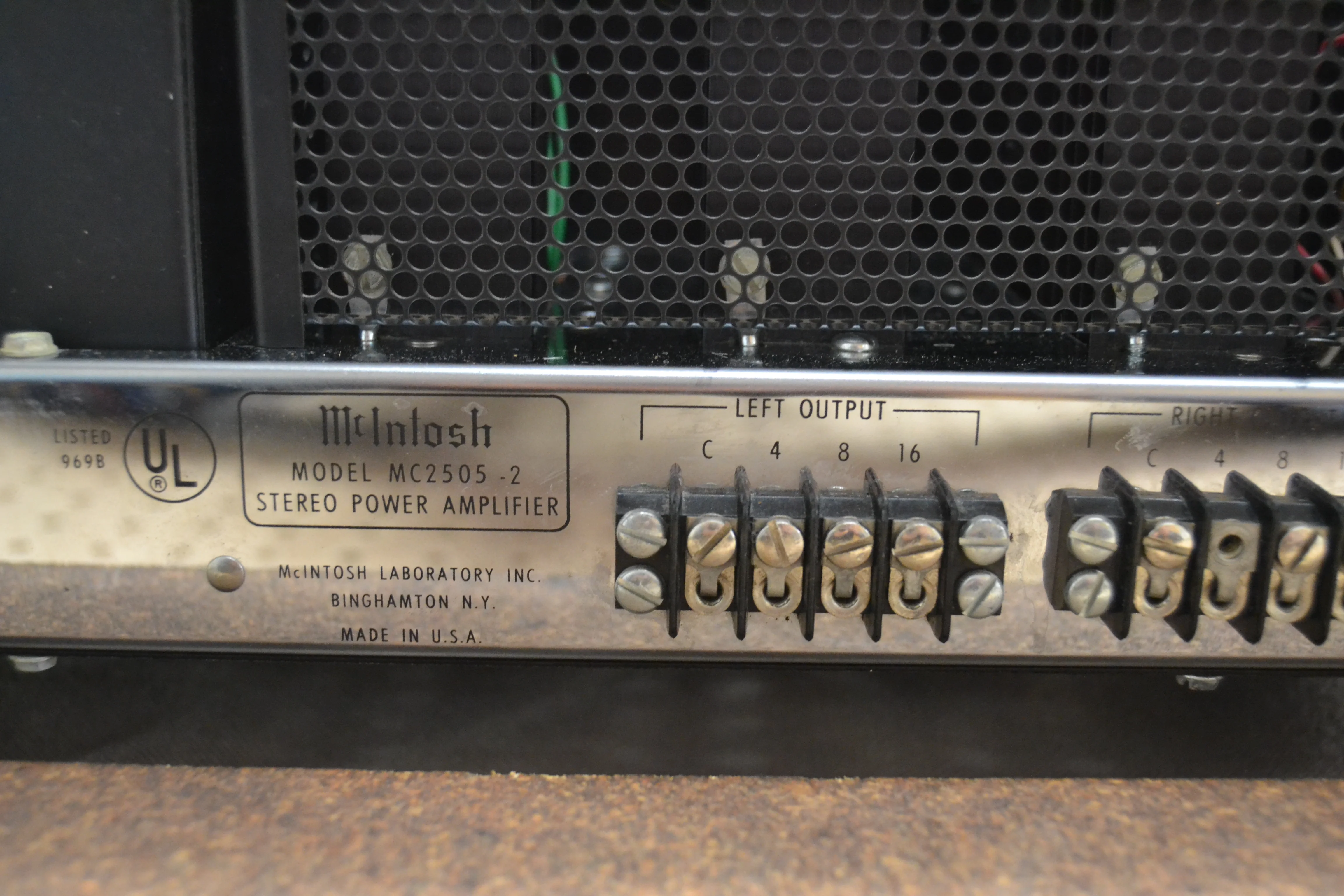 McIntosh MC2505 Stereo Power Amplifier * 50W RMS * 1973 * Original Wood Case - Image 11