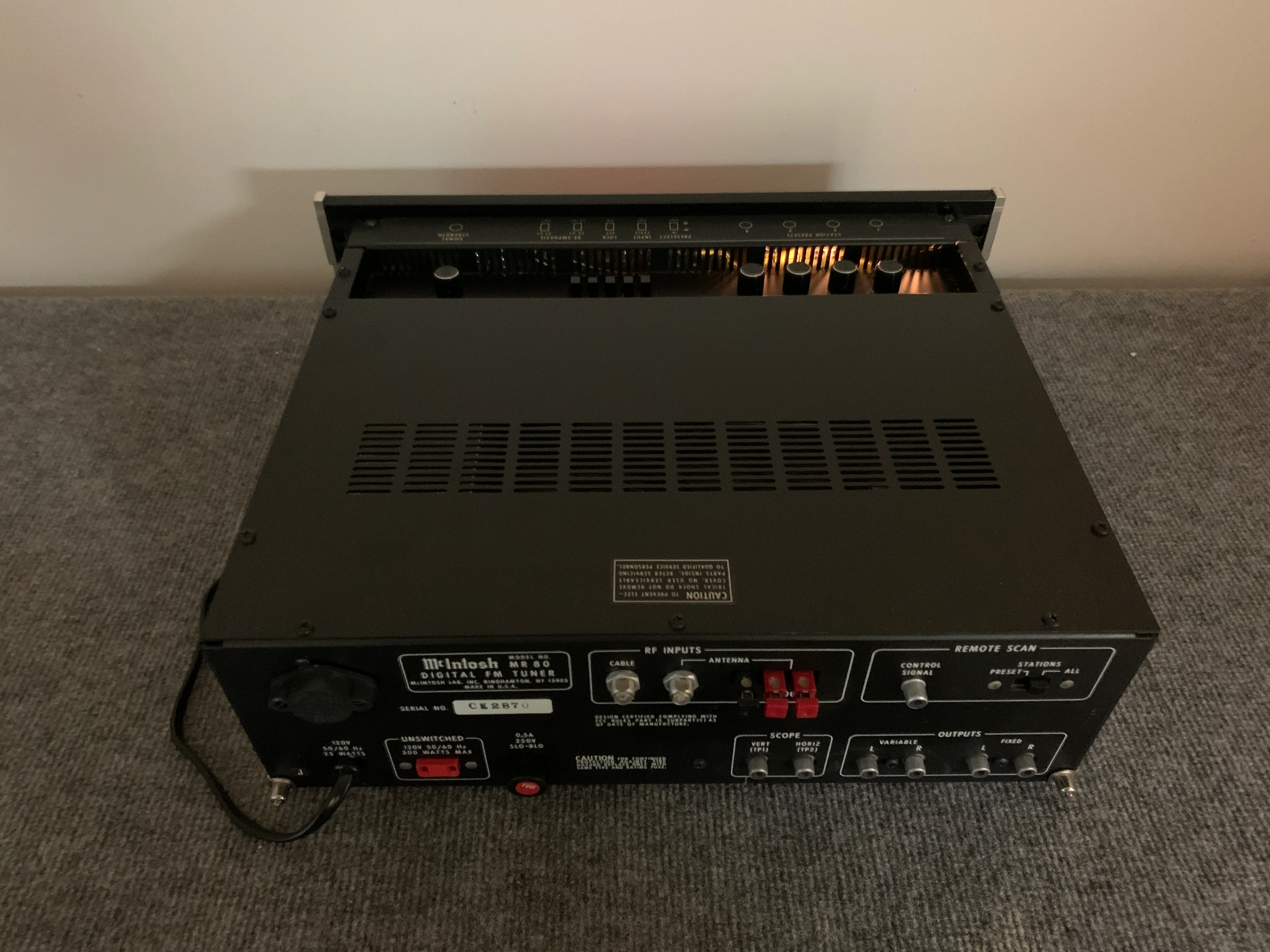 McIntosh MR80 Digital FM Tuner (1980-82) * $150 Flat USA Shipping - Image 12