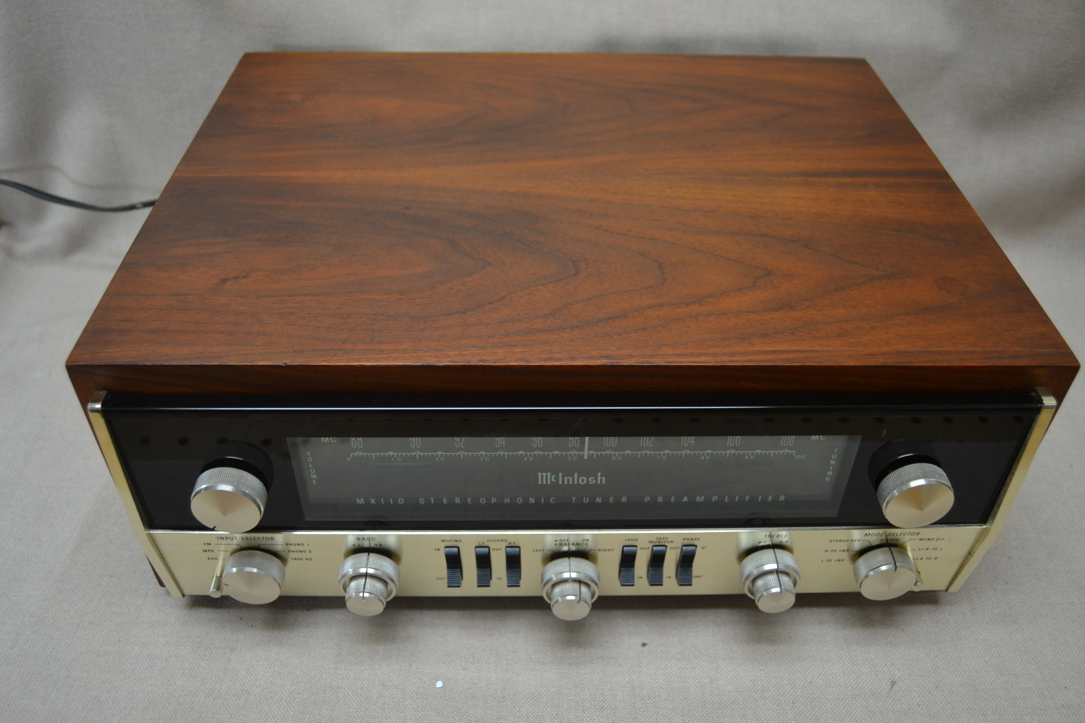 McIntosh MX110 Z Series ( Late ) 1963-1969 Preamplifier - Tuner * Fully Serviced * OEM Wood Case - Image 5