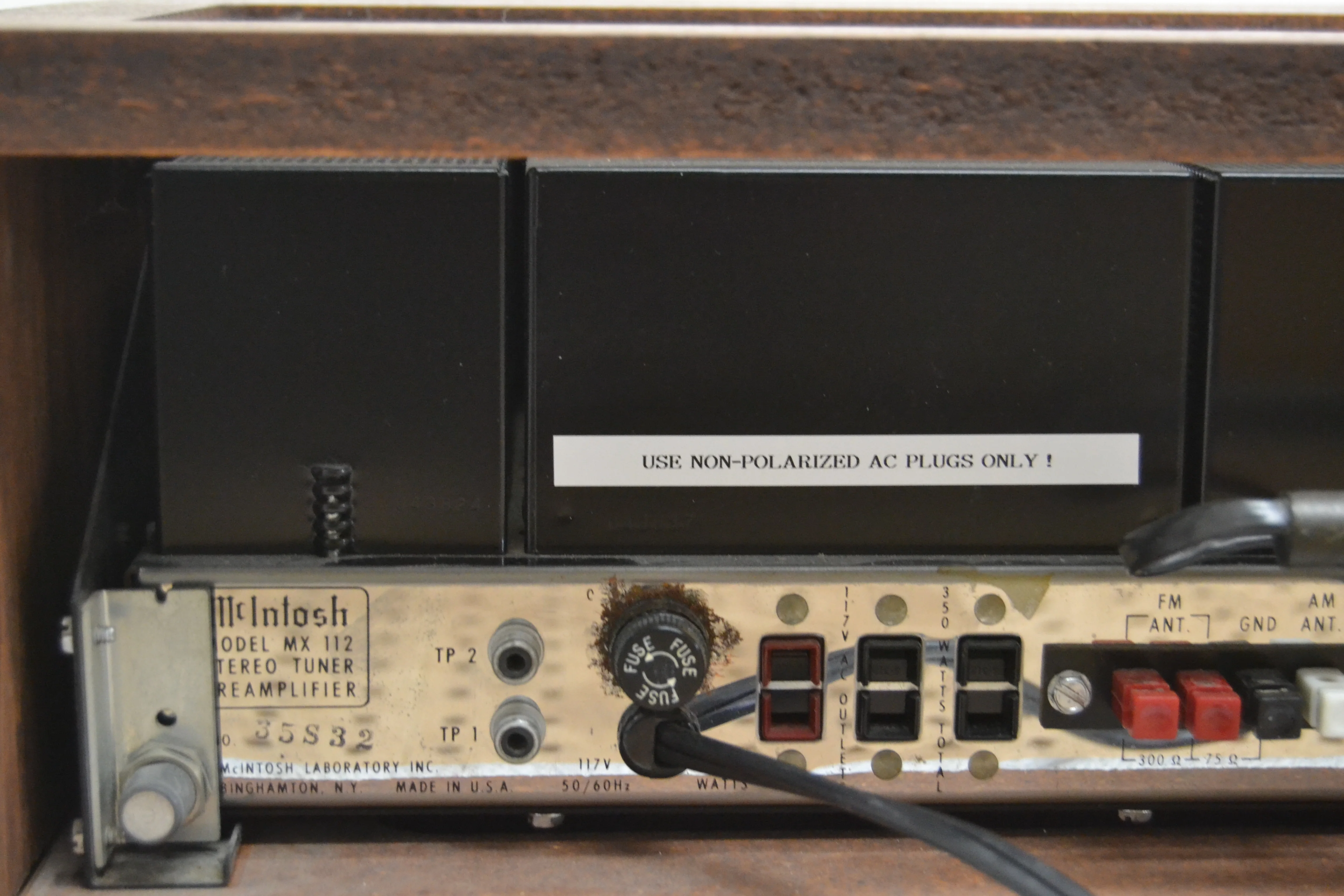 McIntosh MX112 Stereo Preamplifier and Tuner * Original Wood Case - Image 11