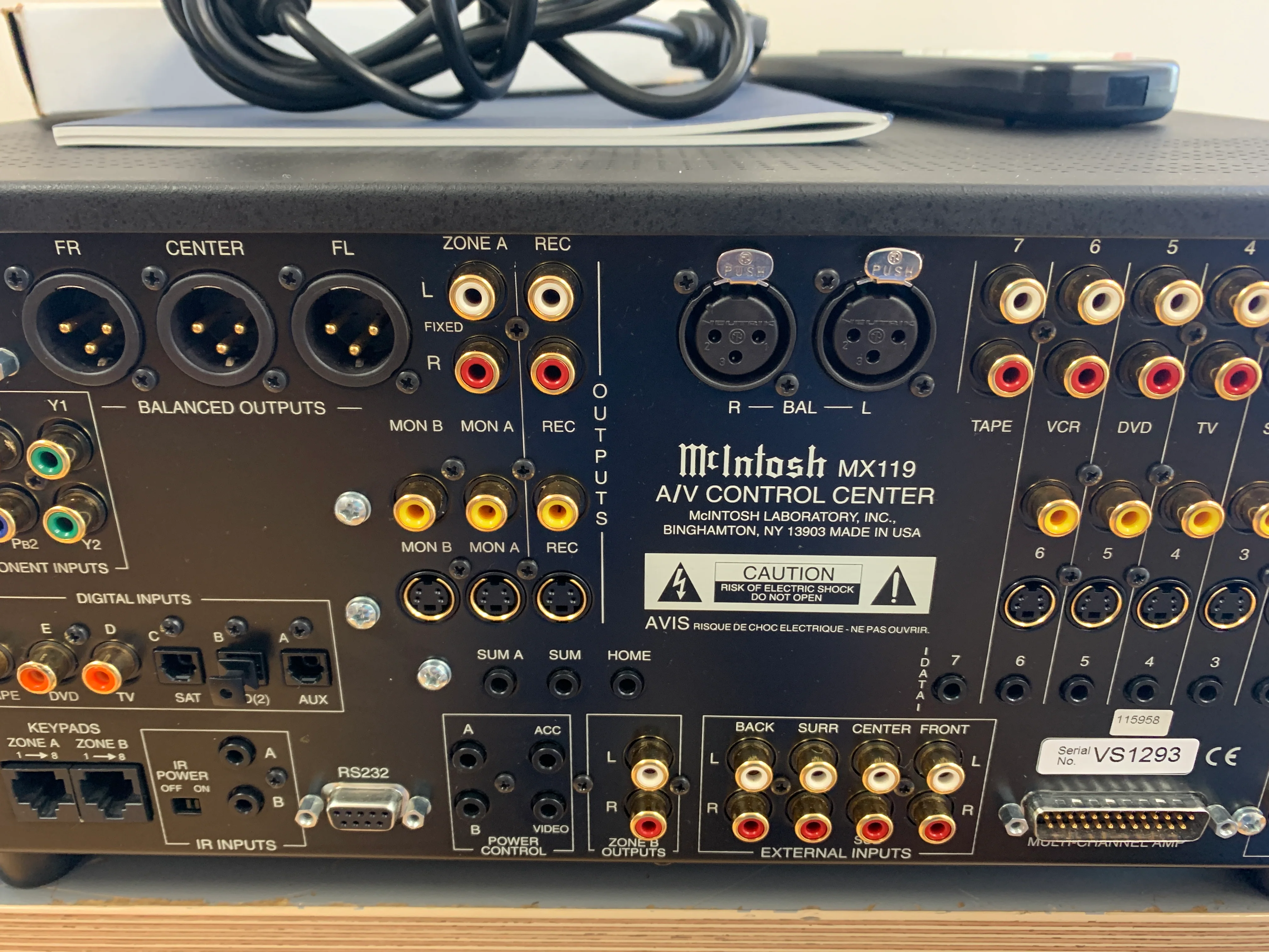 McIntosh MX119 Stereo Preamplifier * Tuner Board * Remote * Manual * Box * $100 USA Flat Shipping - Image 15