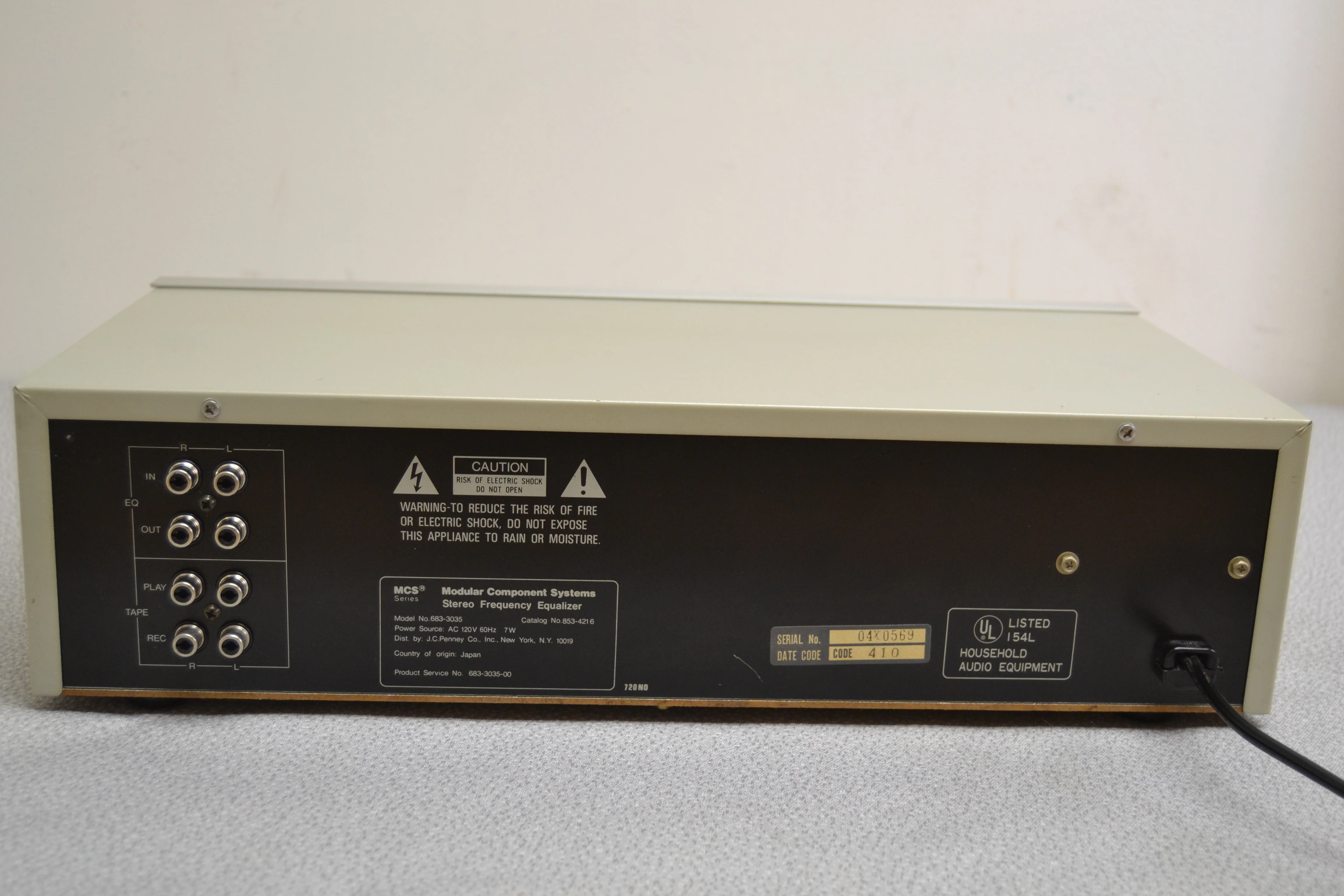 MCS 3035 10 Band Graphic Equalizer - Image 9